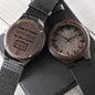 Give your Father this Wonderful Engraved Wooden Watch
