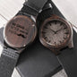 Accessory for Dad with Beautiful Design The Engraved Wooden Watch