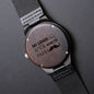 Accessory for Dad with Beautiful Design The Engraved Wooden Watch