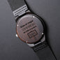 Give your Father this Wonderful Engraved Wooden Watch