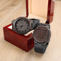Give your Father this Wonderful Engraved Wooden Watch