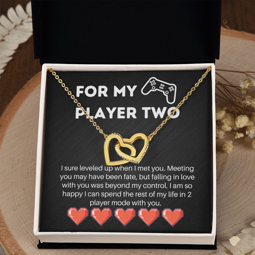 Gamer Wife Girlfriend Message Card Necklace Gift