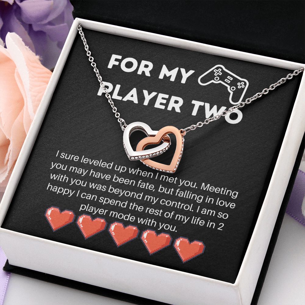 Gamer Wife Girlfriend Message Card Necklace Gift
