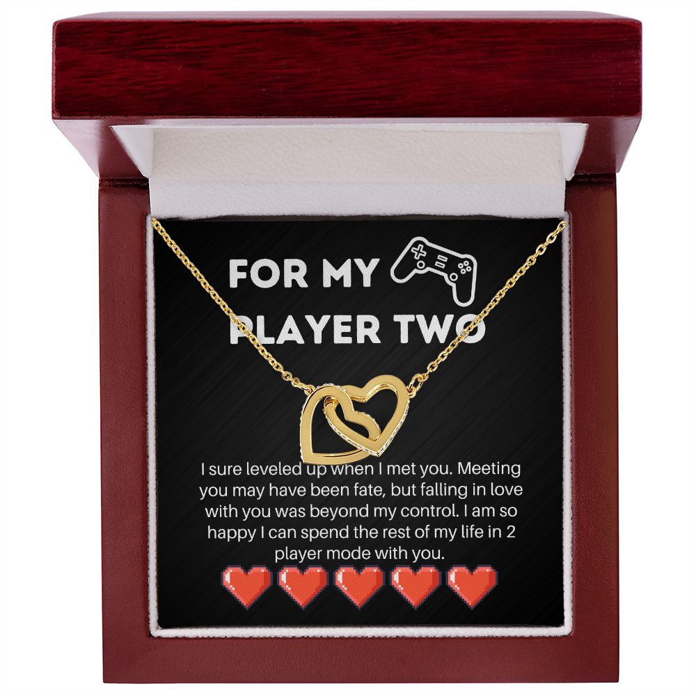Gamer Wife Girlfriend Message Card Necklace Gift