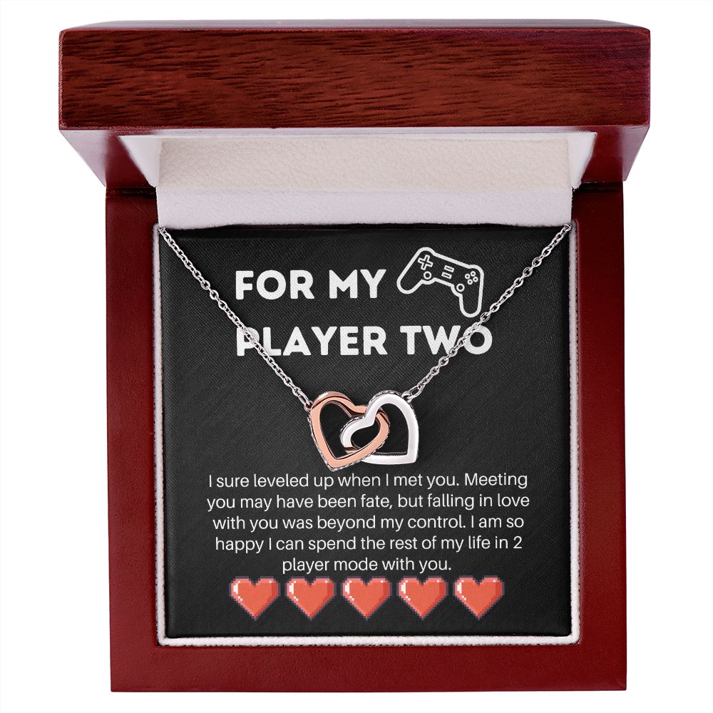 Gamer Wife Girlfriend Message Card Necklace Gift