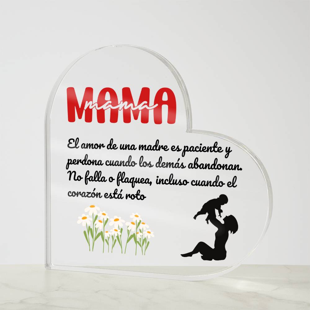 Acrylic Plaque El Regalo Ideal para tu madre Placa de Acrílico