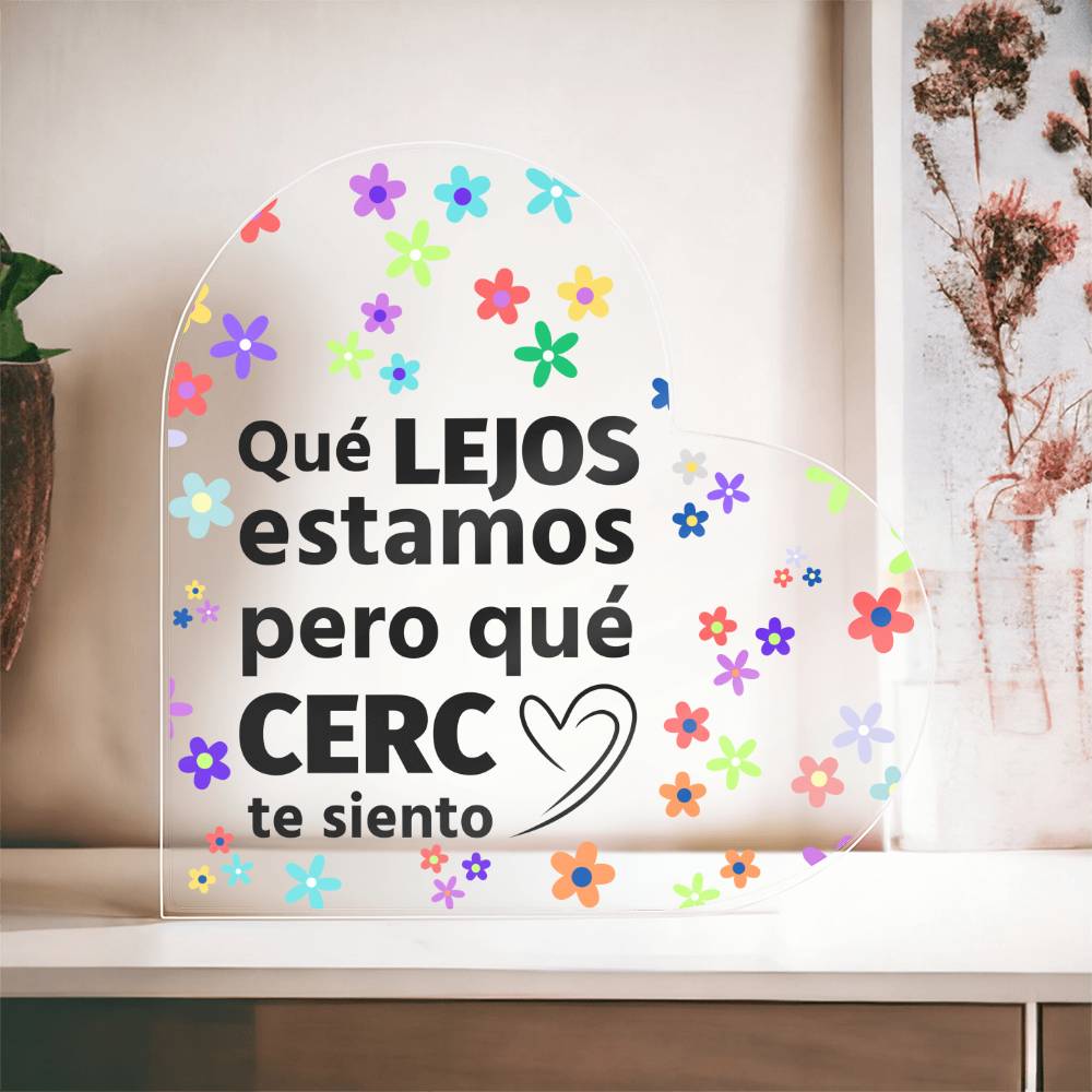 Amazing Printed Heart Shaped Acrylic Plaque Regalo Placa De Acrílico Forma de Corazón