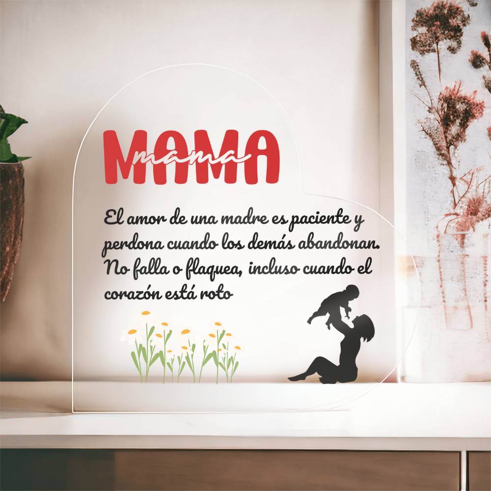 Acrylic Plaque El Regalo Ideal para tu madre Placa de Acrílico