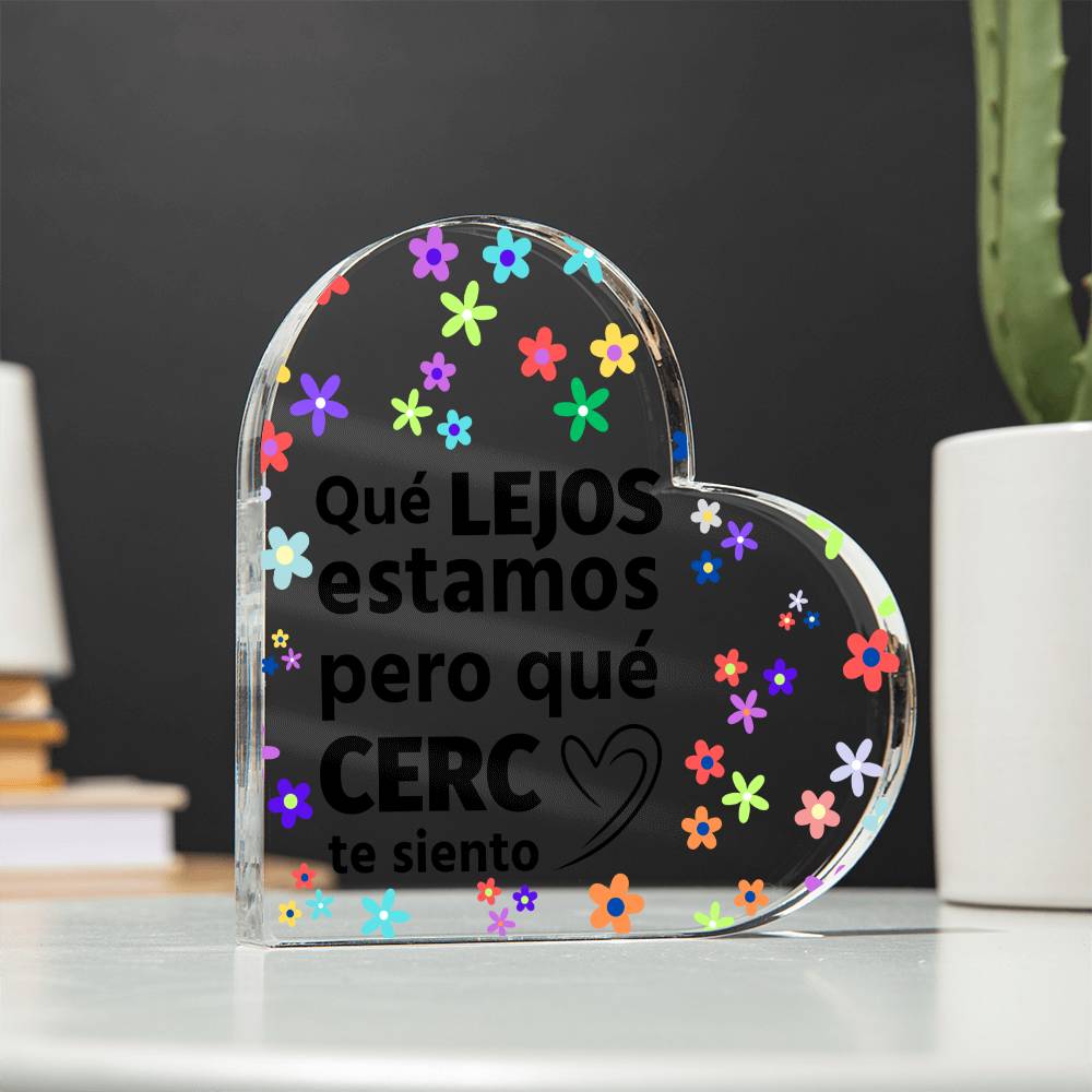 Amazing Printed Heart Shaped Acrylic Plaque Regalo Placa De Acrílico Forma de Corazón