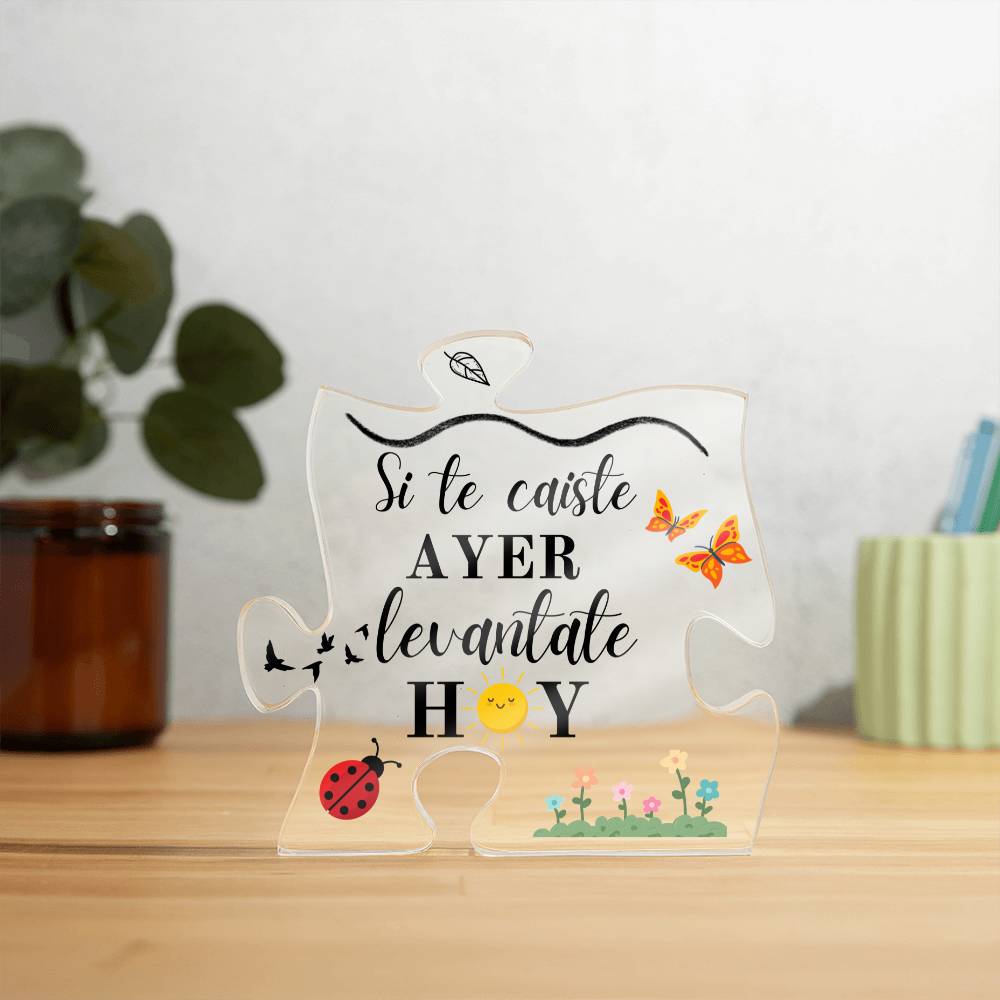 Gift Printed Acrylic Puzzle Plaque Placa de Acrílico Forma de Rompecabezas Acrylic Plaque