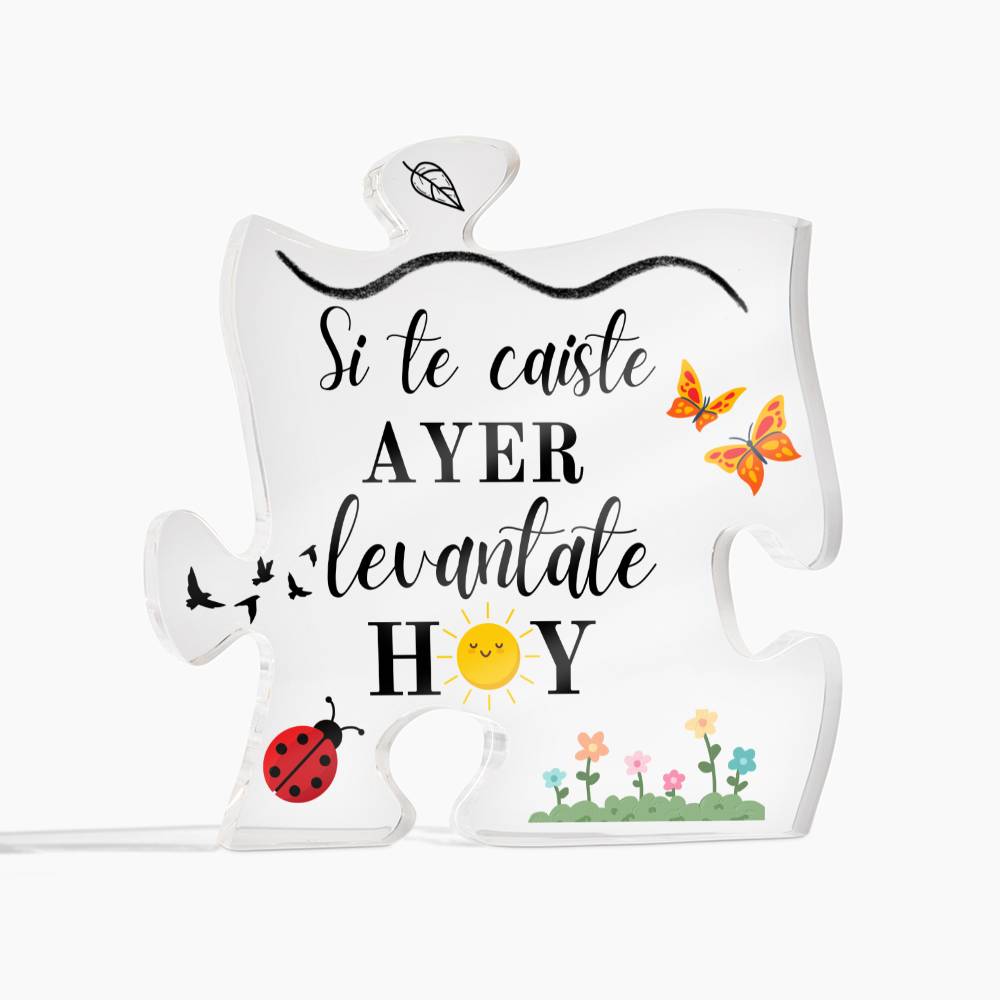 Gift Printed Acrylic Puzzle Plaque Placa de Acrílico Forma de Rompecabezas Acrylic Plaque