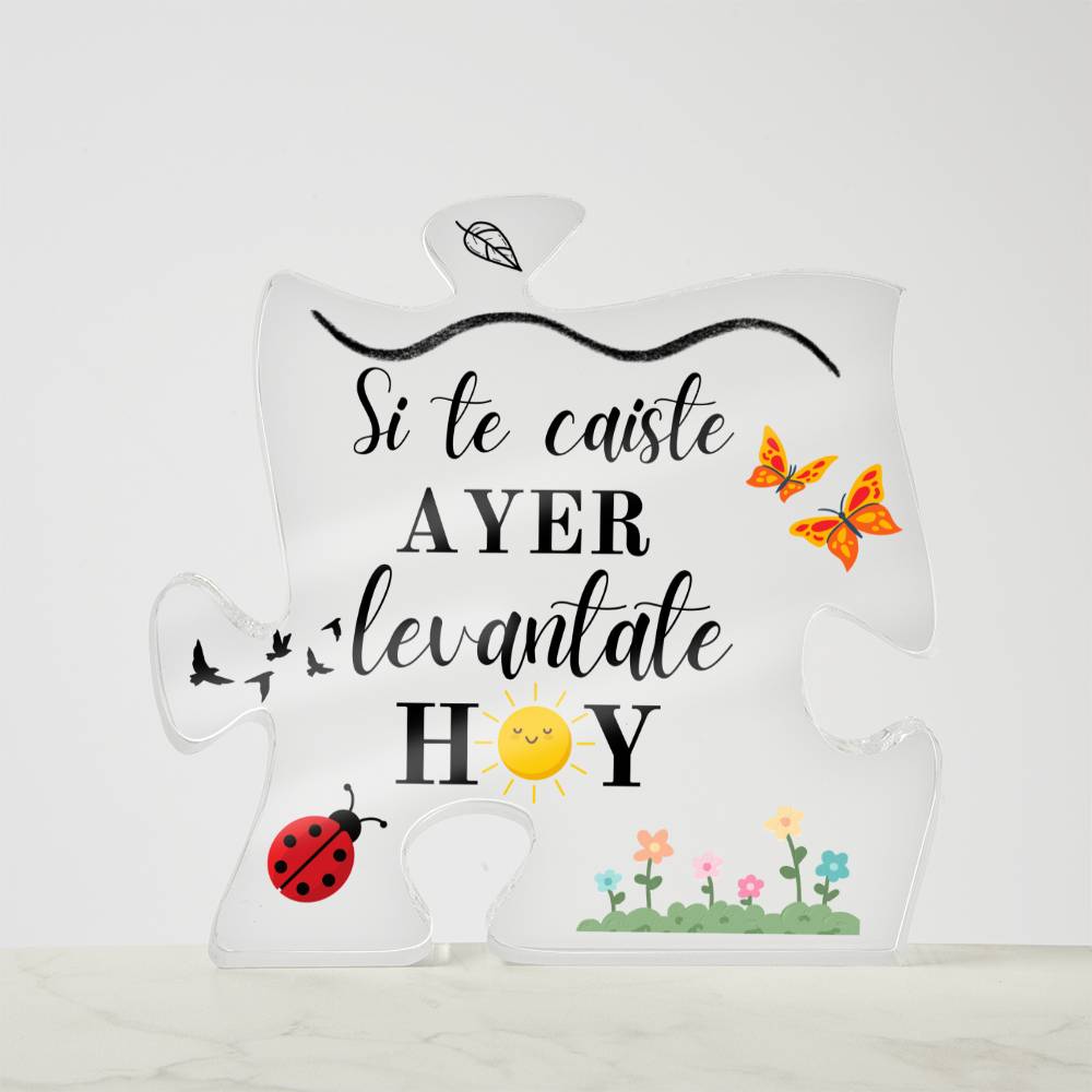 Gift Printed Acrylic Puzzle Plaque Placa de Acrílico Forma de Rompecabezas Acrylic Plaque