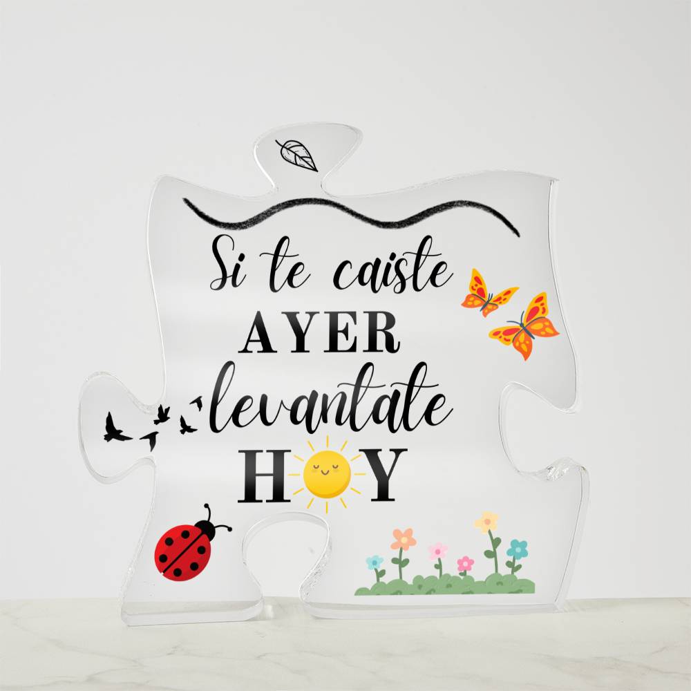 Gift Printed Acrylic Puzzle Plaque Placa de Acrílico Forma de Rompecabezas Acrylic Plaque