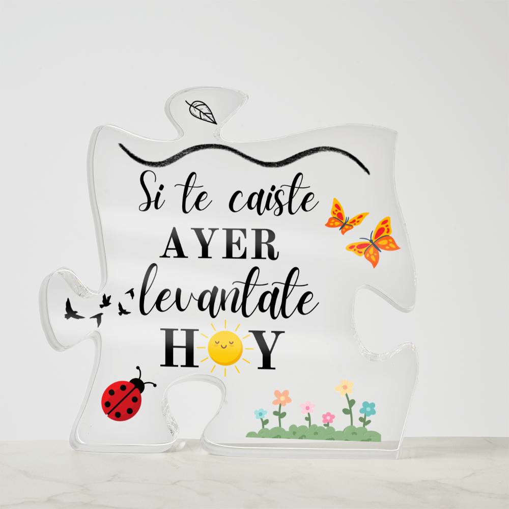 Gift Printed Acrylic Puzzle Plaque Placa de Acrílico Forma de Rompecabezas Acrylic Plaque