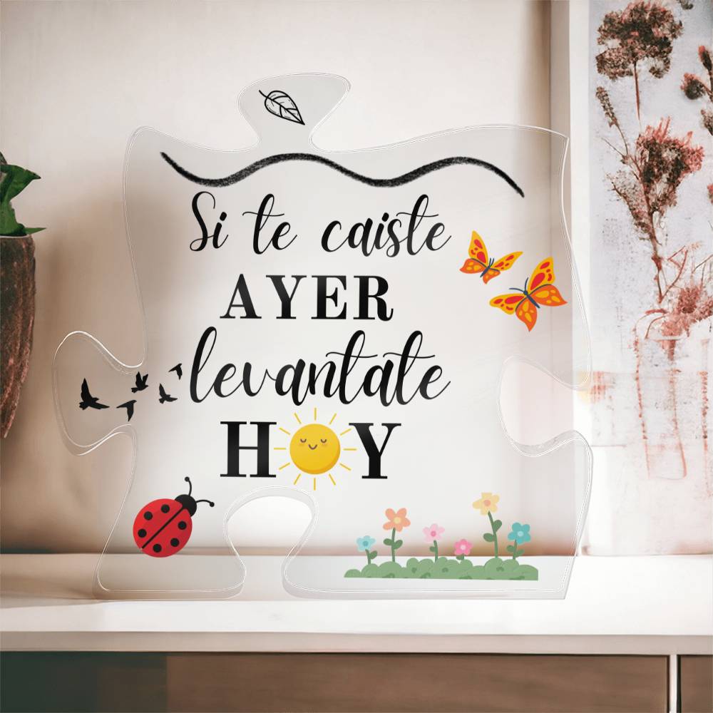 Gift Printed Acrylic Puzzle Plaque Placa de Acrílico Forma de Rompecabezas Acrylic Plaque