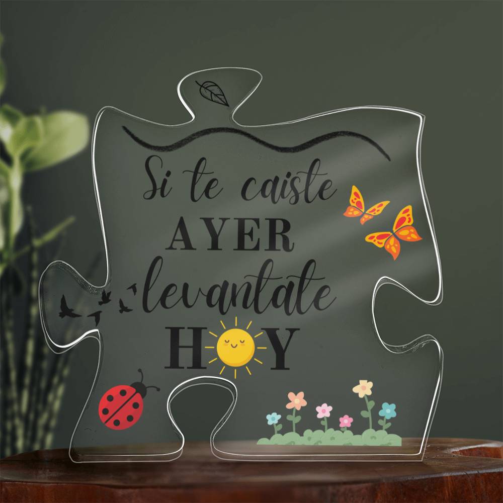 Gift Printed Acrylic Puzzle Plaque Placa de Acrílico Forma de Rompecabezas Acrylic Plaque