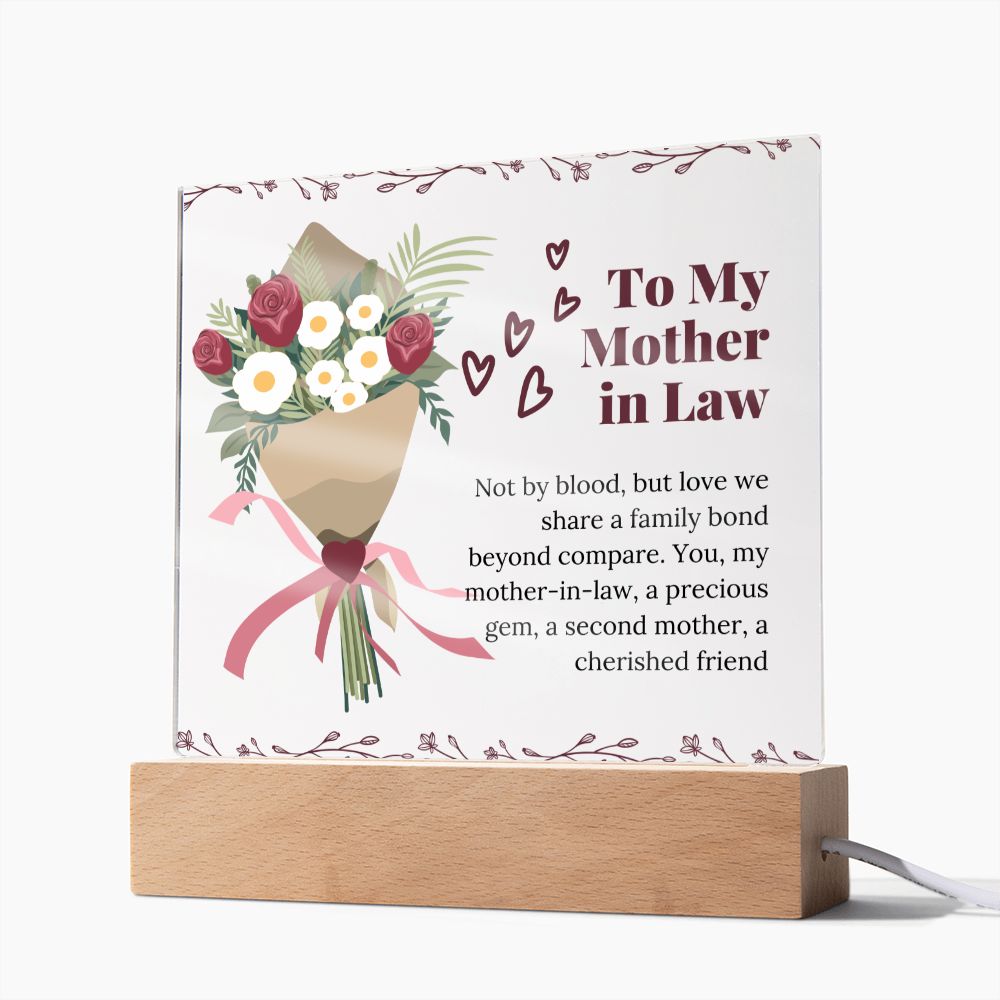 Mother in Law gift for Mother´s Day Square Acrylic Plaque Gift