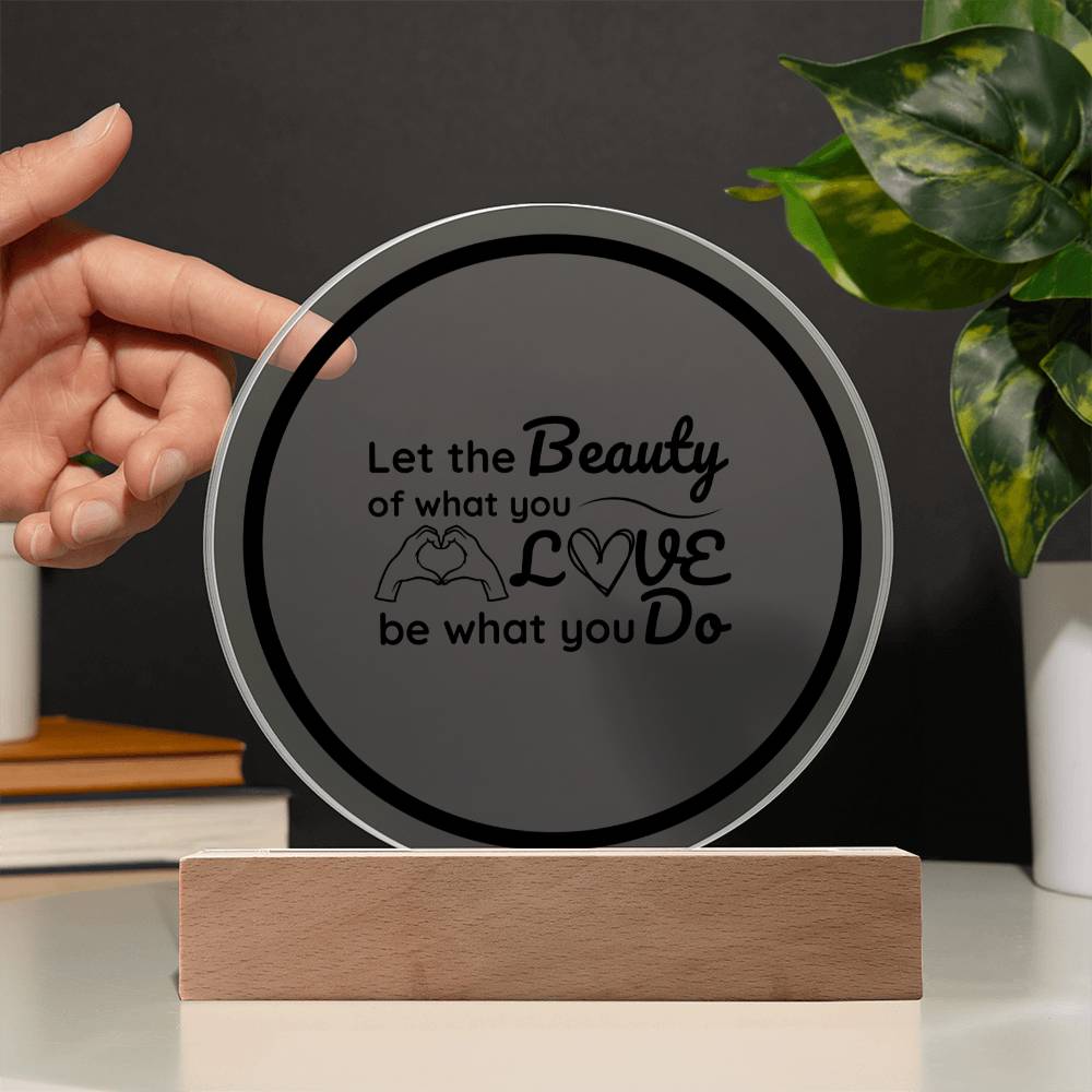 Printed Circle Acrylic Plaque Special Gift For Your Family