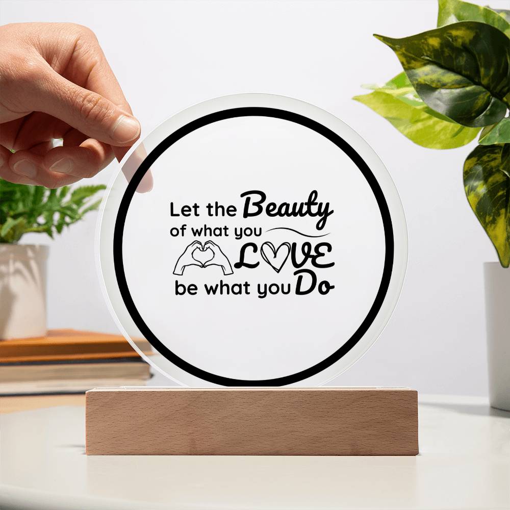 Printed Circle Acrylic Plaque Special Gift For Your Family