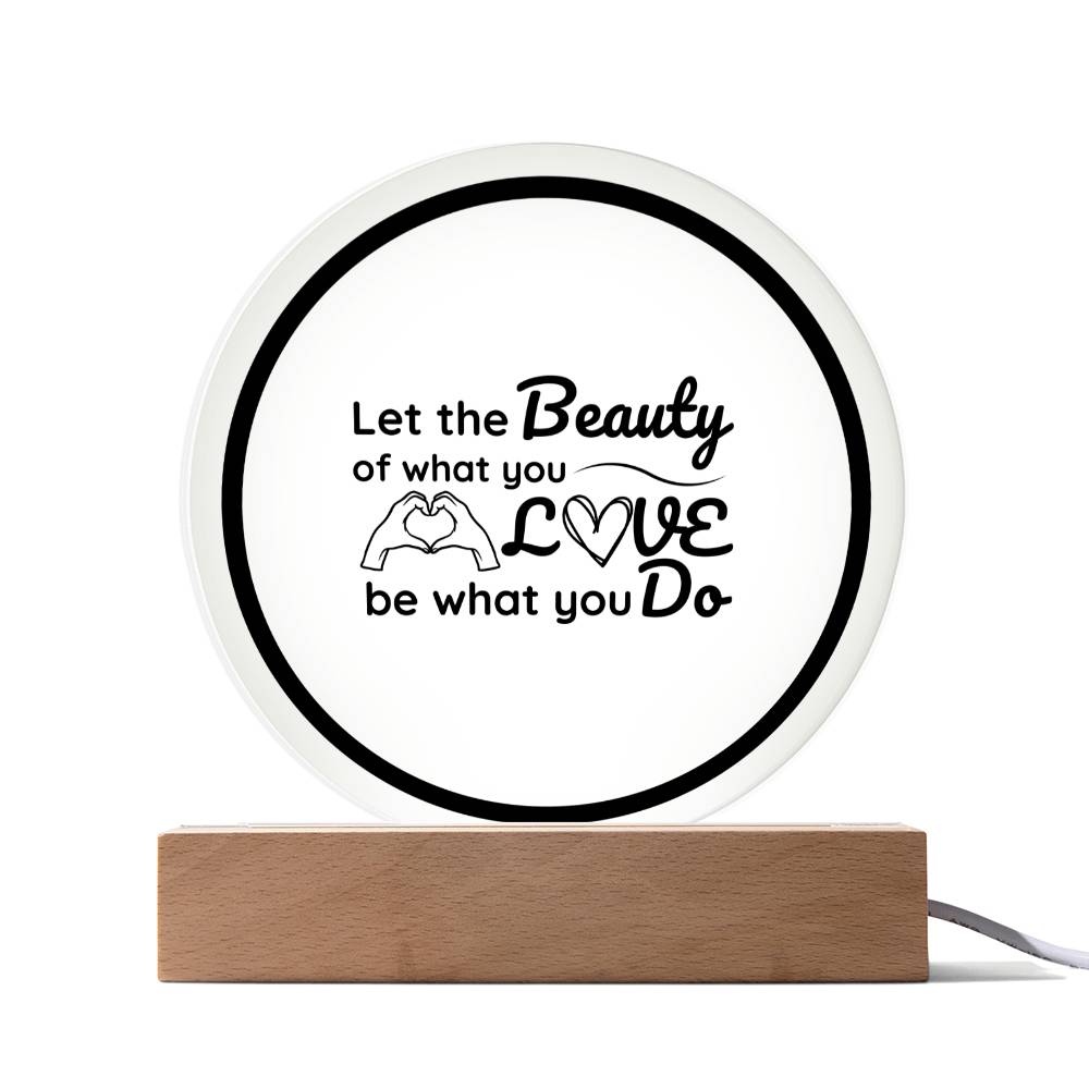 Printed Circle Acrylic Plaque Special Gift For Your Family