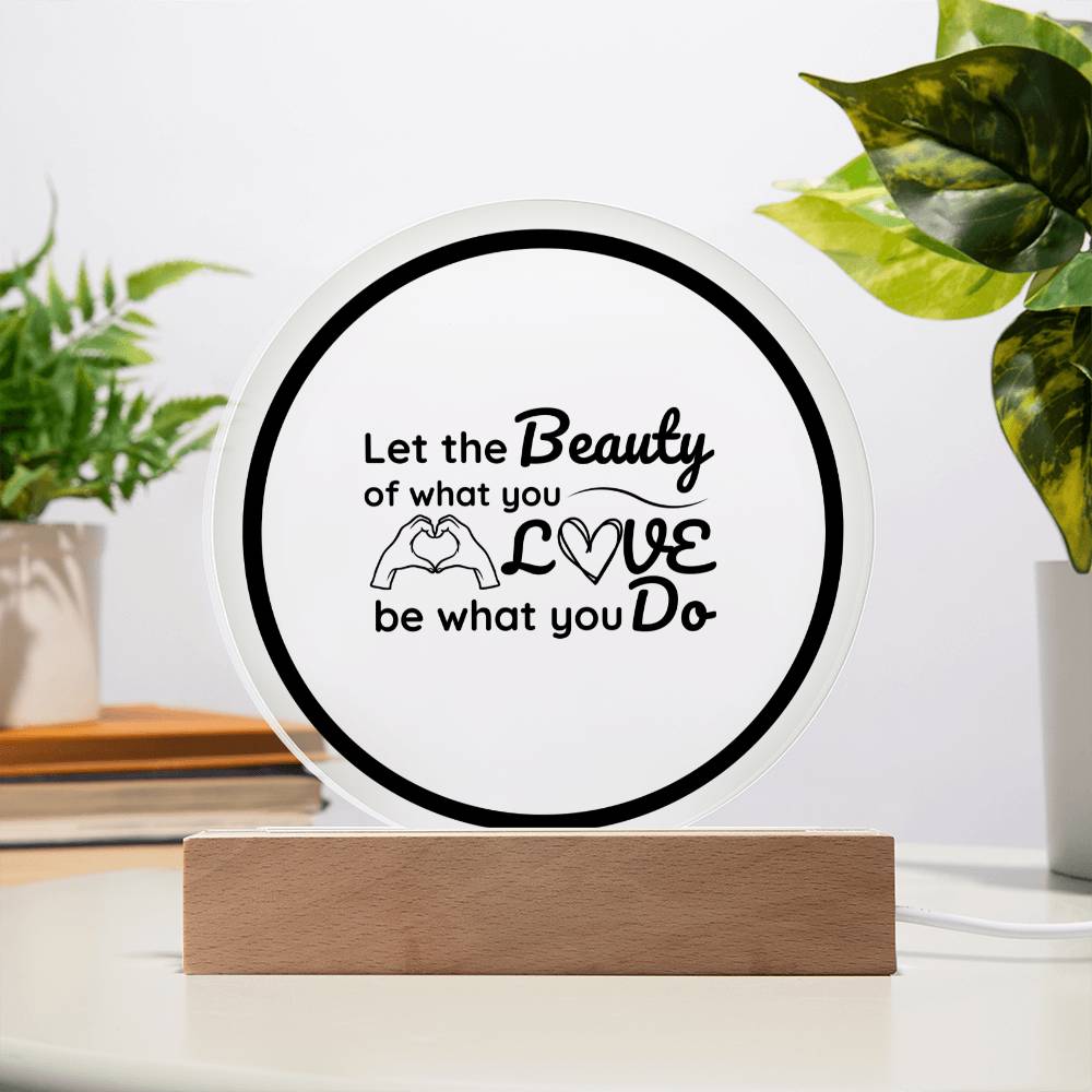 Printed Circle Acrylic Plaque Special Gift For Your Family