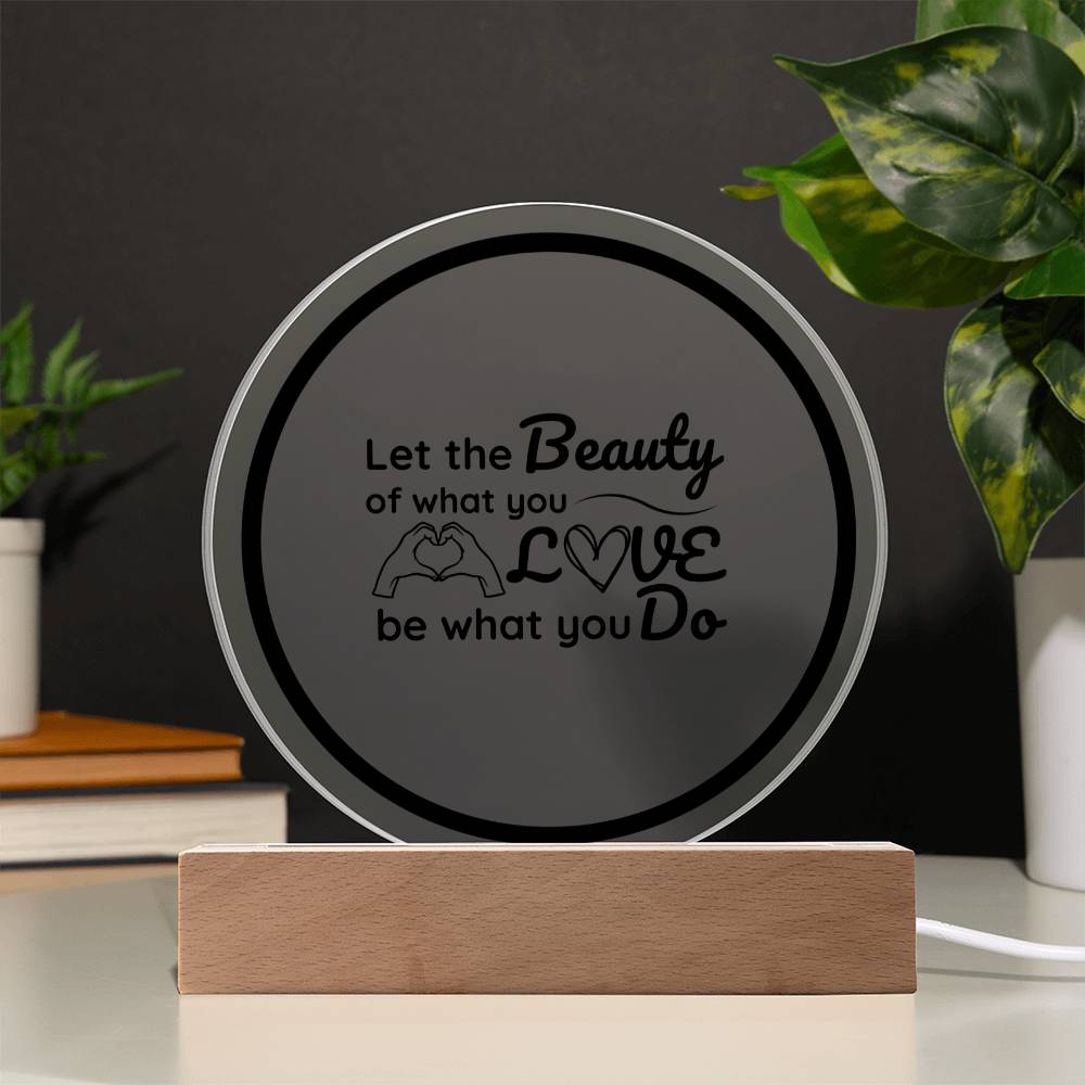 Printed Circle Acrylic Plaque Special Gift For Your Family