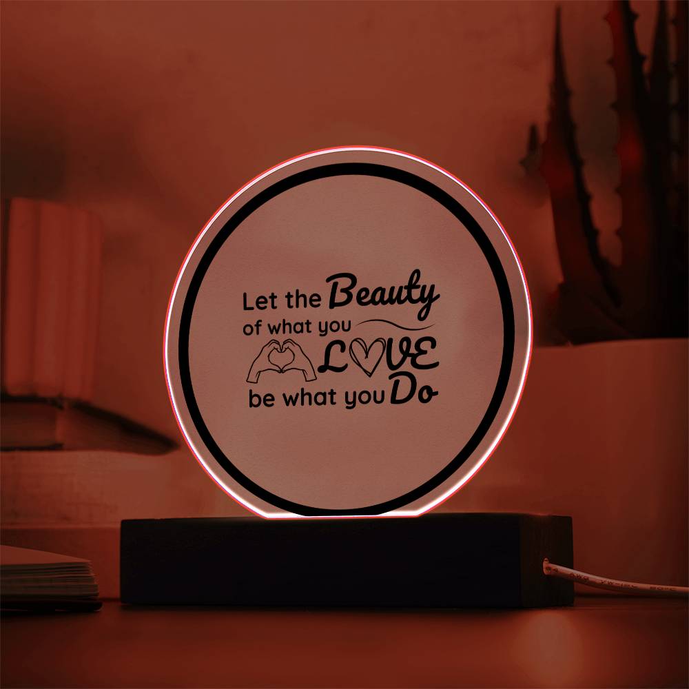 Printed Circle Acrylic Plaque Special Gift For Your Family