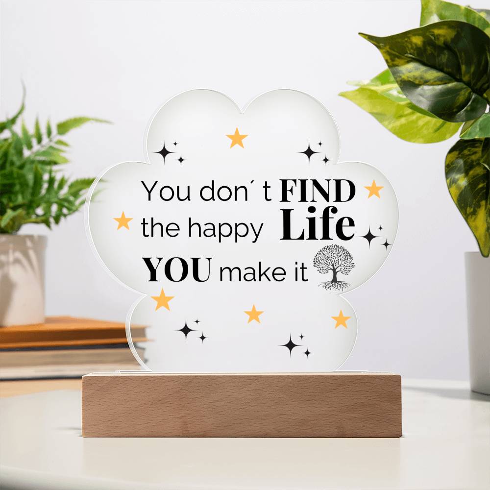 Printed Paw Print Acrylic Plaque is the Perfect Gift for your Best Friend