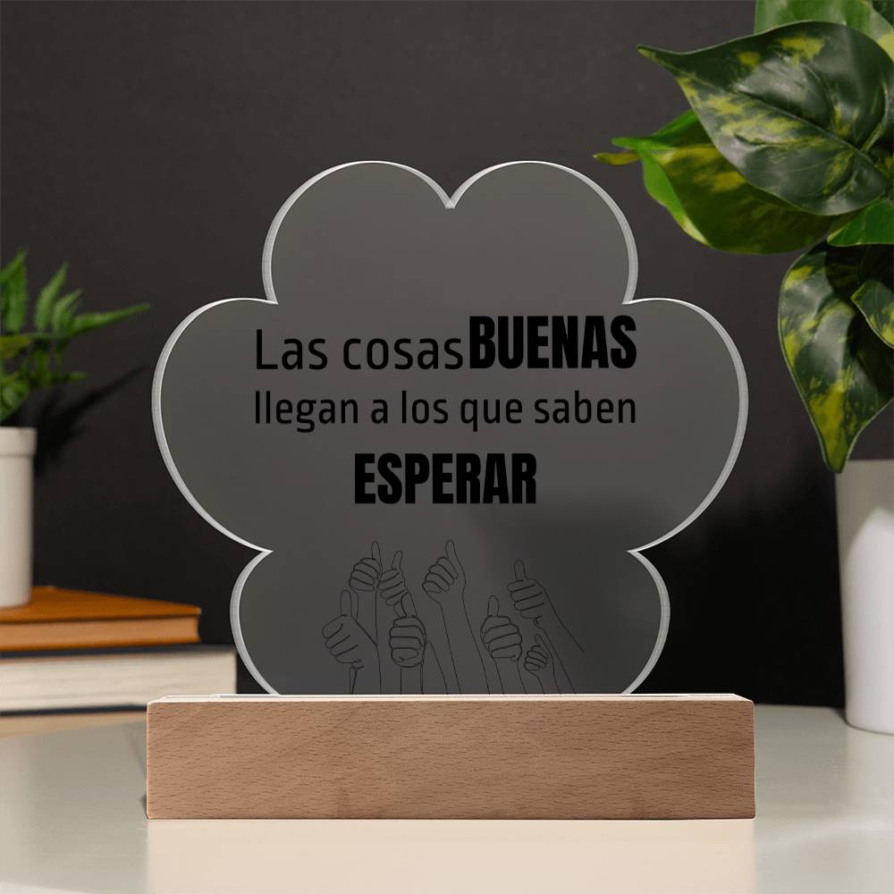 Regalo Hermosa Placa de Acrílico en forma de Nube con mensaje motivacional Acrylic Plaque