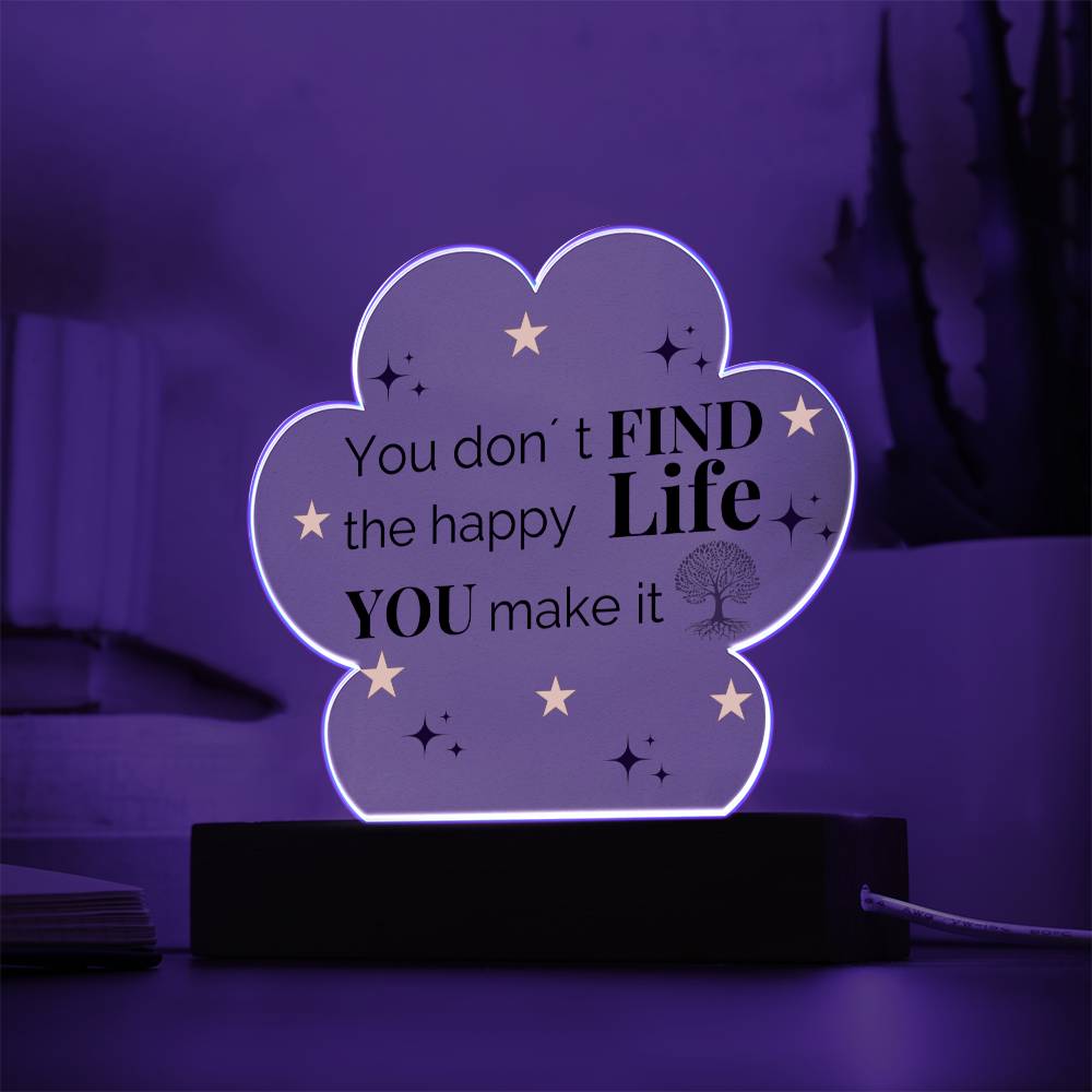 Printed Paw Print Acrylic Plaque is the Perfect Gift for your Best Friend