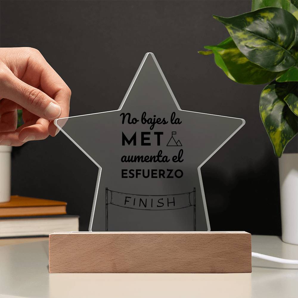 Printed Star Acrylic Plaque Placa Acrílica en forma de Estrella Acrylic Plaque