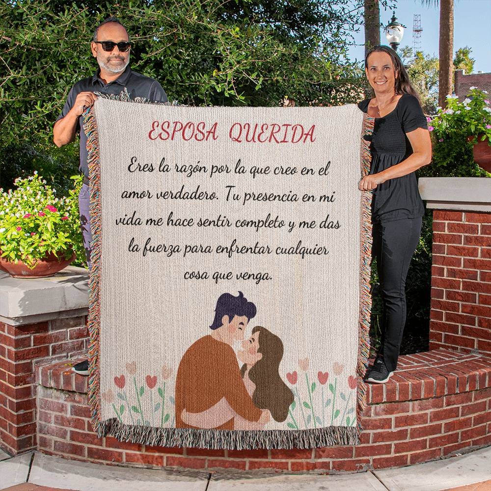 Hermosa Manta para Regalar al Amor de tu Vida Heirloom Woven Blanket