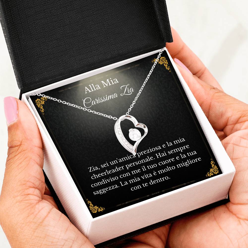 Italian auntie necklace card