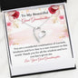 great grandma message card necklace