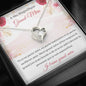 French grandmother message card necklace