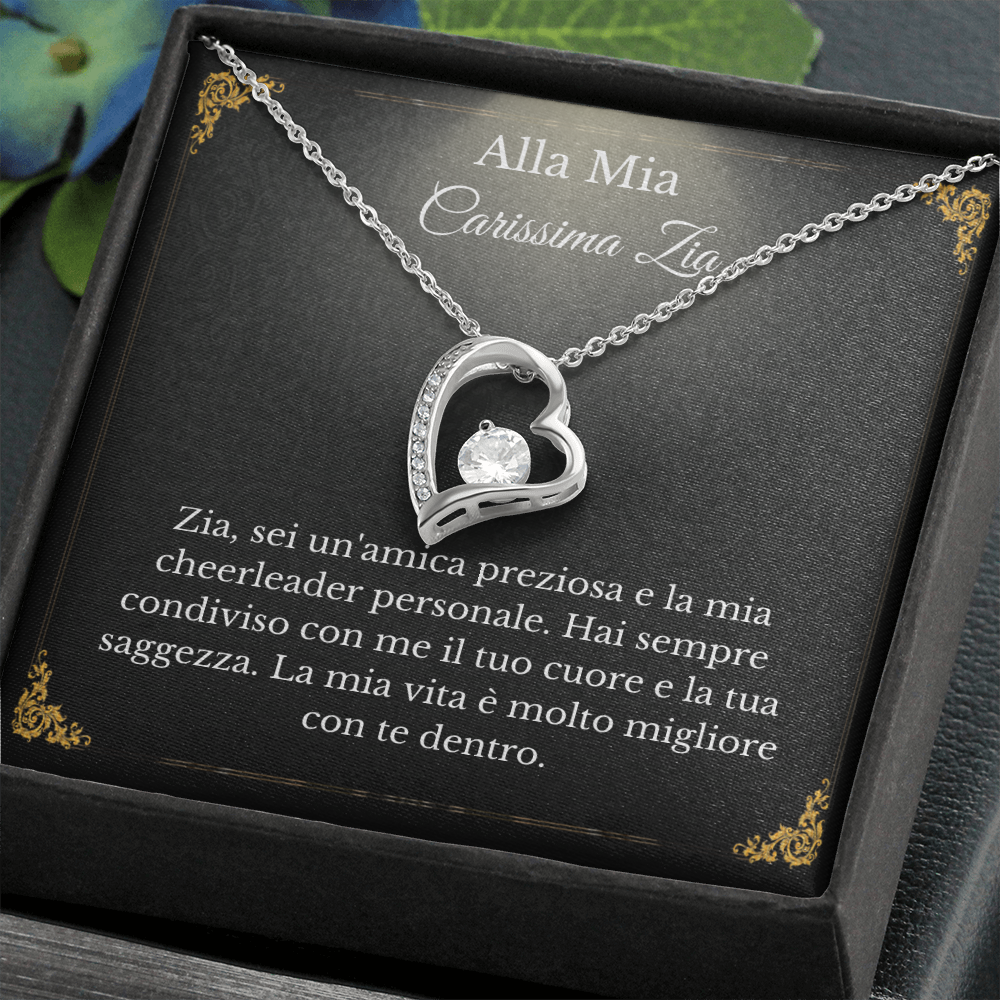 Carissima Zia Collana Regalo Italian Auntie Necklace Card Gift – love and  lily designs