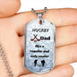 hockey dad dog tag necklace, hockey dad dog tag necklace, dad gift
