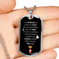 Großvater schmuck, German gift, engraved dog tag