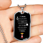 grandpa Spanish gift, personalized grandpa Spanish dog tag necklace
