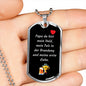 vater gift idea, custom Vater dog tag, German sayings