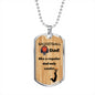 basketball dad gift, basketball dad dog tag necklace, personalized dog tag necklace