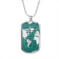 congratulations dog tag necklace, graduation necklace, personalized grad gift