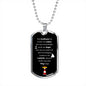 Großvater gift, German grandpa dog tag, male dog tag