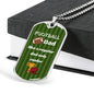 personalized football dad gift, personalized dog tag, personalized dog tag gift