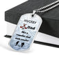 unique hockey dad gift, hockey dad dog tag necklace, cool dad gift