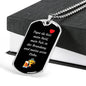 vater gift, dog tag father, vater love