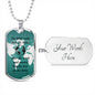 engraved necklace, custom vater gift, German gift