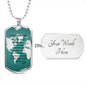 virtual graduation, graduation gift, graduation dog tag necklace