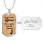 silver personalized dog tag necklace, basketball dad gift, best dad gift