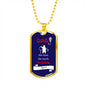 fishing dad dog tag necklace, fishing dad gift, personalized dad gift